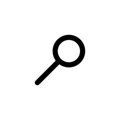Magnifying Glass Glyph Icon Vector