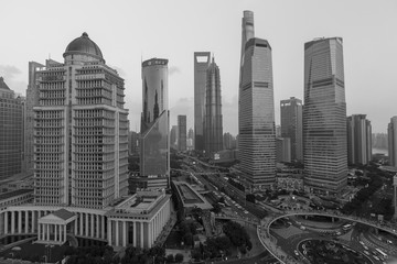 Fototapeta na wymiar Shanghai Towers (Shanghai, China)