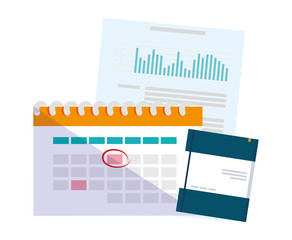 calendar reminder with documents