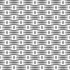 Abstract seamless pattern with stripes lattice. Geometric ornament grid. Vector monochrome background.