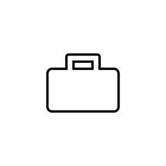 Briefcase Outline Icon Vector