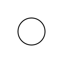 Circle Outline Icon Vector