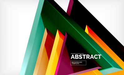 Tech futuristic geometric 3d shapes, minimal abstract background