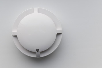 Smoke detector isolated on white background
