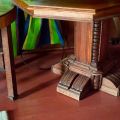 Old carved table