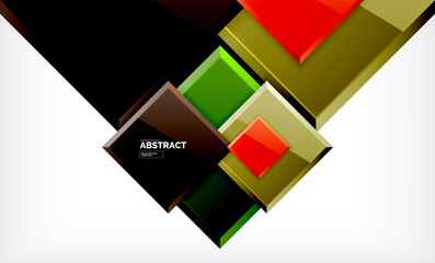 Square geometric background