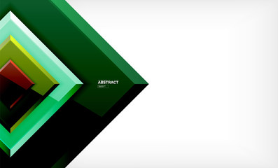 Square geometric background