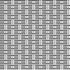 Abstract seamless pattern. Stripes lattice. Regularly repeated horizontal dotted lines.