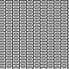 Abstract seamless pattern of rectangles. Stripes lattice. Modern stylish texture. Monochrome trellis.