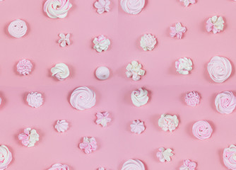 Pink Sweet Pattern Birthday Party Pastel Flat Lay