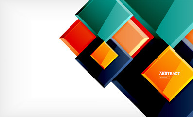 Square geometric background