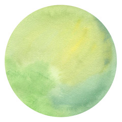 Green watercolors Backgraund ring