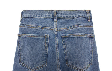 Blue Jeans Isolated on White