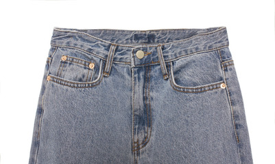 Blue Jeans Isolated on White