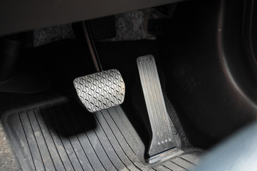 accelerator and brake pedal