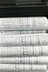 plot plan drawing roll paper