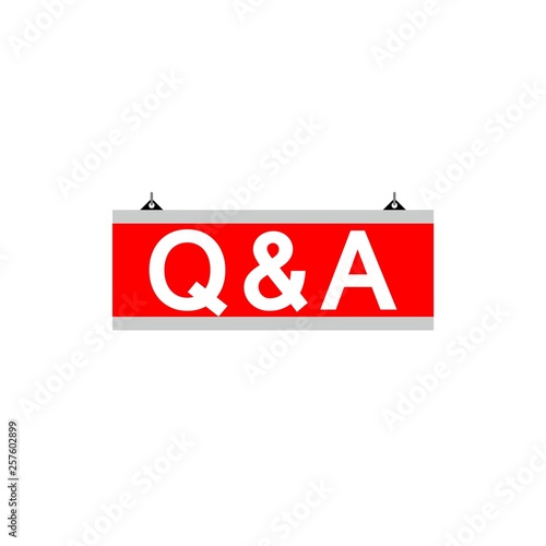 Qa Or Questions And Answers Sign Or Icon Stock Photo And - 