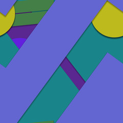 Flat material design - Creative vector trend seamless