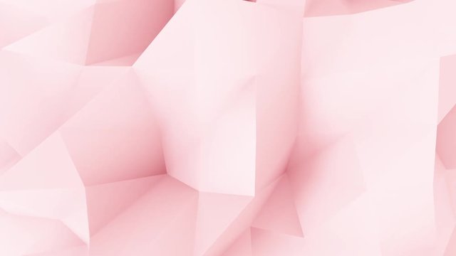 Abstract triangle geometri set pastel colors background. 4K seamless animation footage.