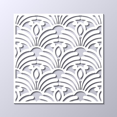 Fototapeta na wymiar Retro art deco vintage pattern. Geometric ornamental white vintage texture on grey background.