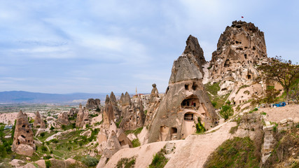 Fototapeta na wymiar ruins of old castle. Cappadocia