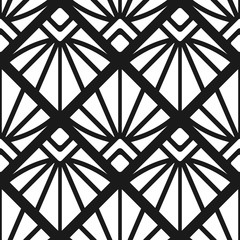 Vintage ornamental art deco retro seamless background and texture. Vector illustration can be used for wrapping paper, wallpapers, tiling, flooring, fabric, textile and other designs.