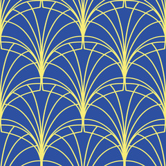 Vector modern tiles pattern. Abstract art deco seamless luxury background