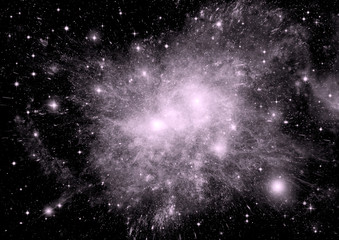 galaxy in a free space