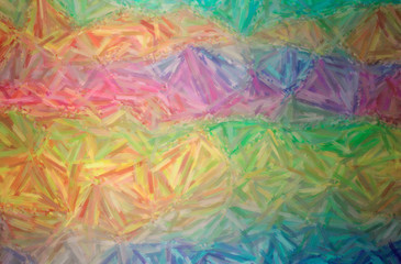 Abstract illustration of green, orange, yellow Large Color Variation Oil Paint background