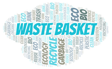 Waste Basket word cloud.
