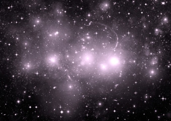 galaxy in a free space