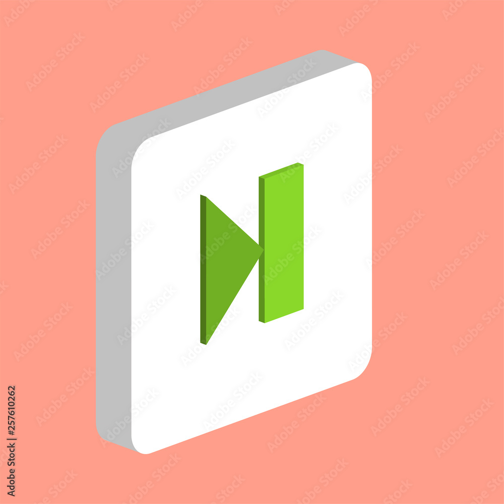 Poster next track button computer symbol