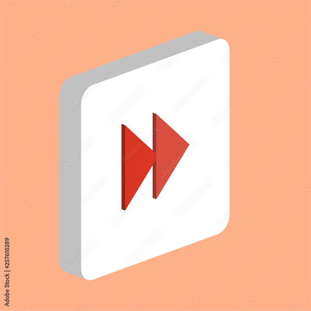 Poster fast forward computer symbol