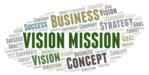 Vision Mission word cloud.