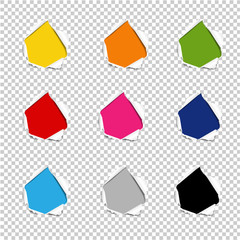 Hole Collection Torn Paper Isolated Transparent background