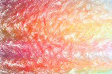 Abstract illustration of orange Wax Crayon with low coverage background