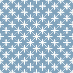 Decorative pattern for the background, tile and textiles. It is assembled from modular parts. Vector. Seamless.