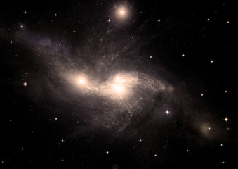 galaxy in a free space
