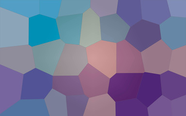 Fototapeta na wymiar Illustration of purple, green, yellow and blue Giant Hexagon background.
