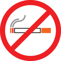 stop smoking logo no smoking sign color vektor © apien