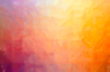 Abstract illustration of orange Dry Brush Oil Paint background