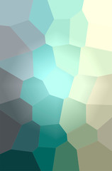 Abstract illustration of blue, yellow and green Giant Hexagon background