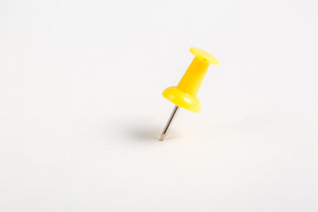 Colored pushpins, office supplies, close-up