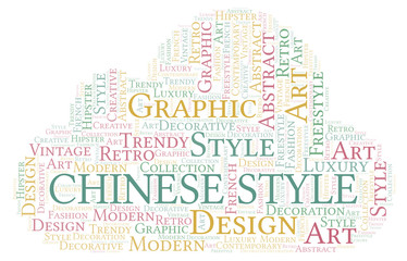 Chinese Style word cloud.