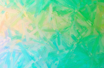 Abstract illustration of green Bristle Brush Oil Paint background