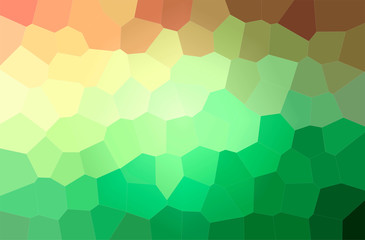 Fototapeta premium Abstract illustration of green, yellow Big Hexagon background
