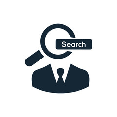 people, search people , job search , business search icon 