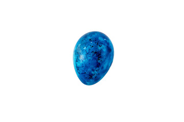 Colorful handmade easter egg isolated on a white background