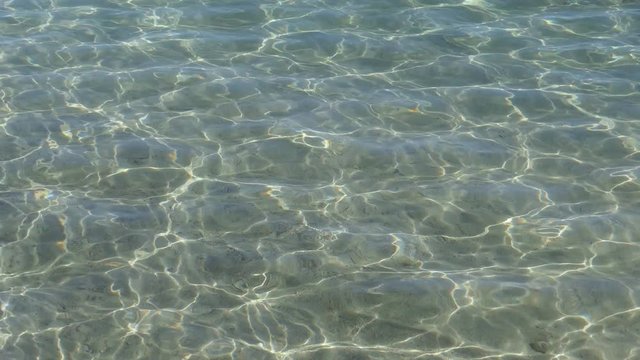 Transparent turquoise water of Mediterranean Sea.