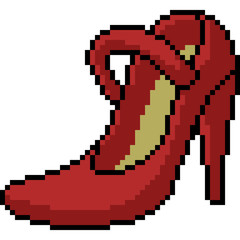 Obraz premium vector pixel art fashion shoe